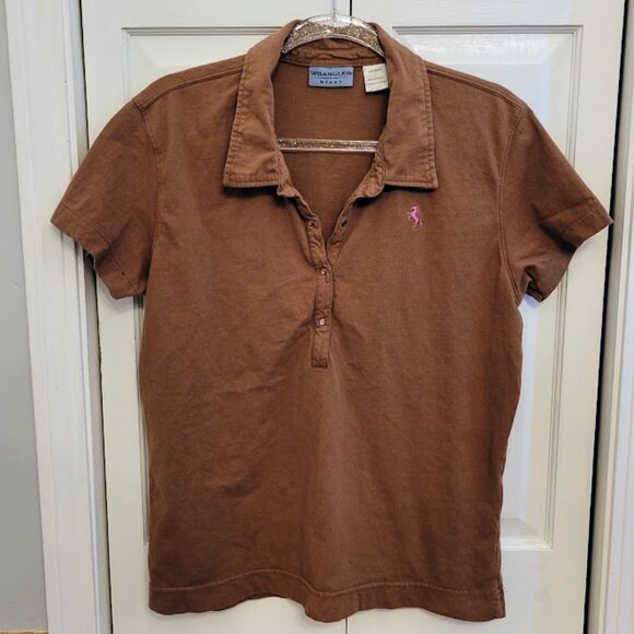 Wrangler Tops - Wrangler Blues Polo Shirt, Women's Large